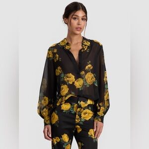 Alice Olivia CANDACE BLOUSE $395 NWT